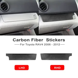 For Toyota Rav4 RAV 4 2006 2007 2008 2009 2010 2011 2012 Carbon Fiber Car Center Control Copilot Dashboard Panel Cover Trim