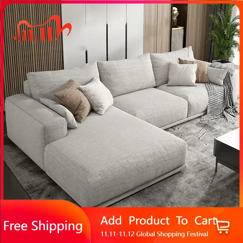 

Magazine White Sofa European Cloud Design Salon Curved Lounge Individual Floor Couch Modular Lounge Muebles Trendy Furniture
