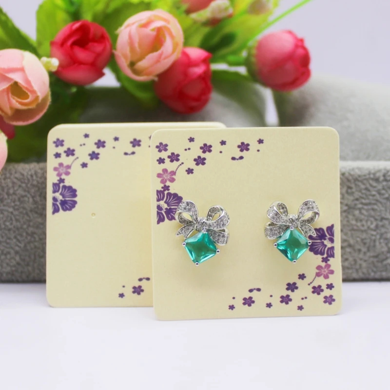 5x5cm hot sale new comic style beautiful wink girl /take photo girl series stud drop earring package pattern card