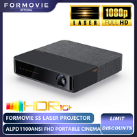 Formovie S5 Laser Projector Mini Smart For Home FHD 19201080P Cinema ALPD MEMC Wifi6 Bluetooth 1100ANSI Lumen Portable Projector