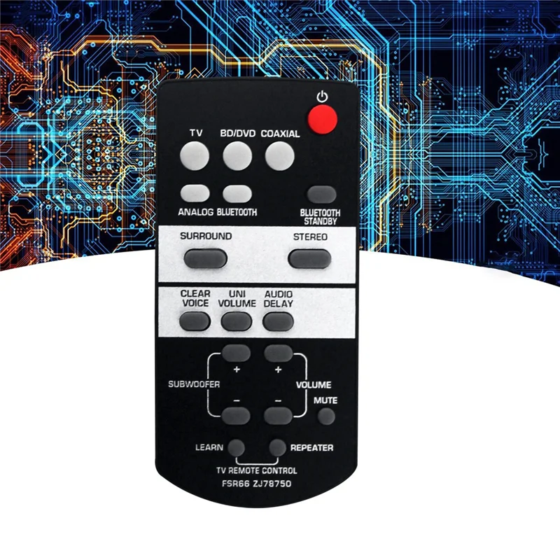 FFYY-Замените FSR66 ZJ78750 Пульт дистанционного управления для звуковой панели Yamaha YAS-103 YAS-105 YAS-106 YAS-107 YAS-108 YAS-207 ATS-1030 ATS-1080