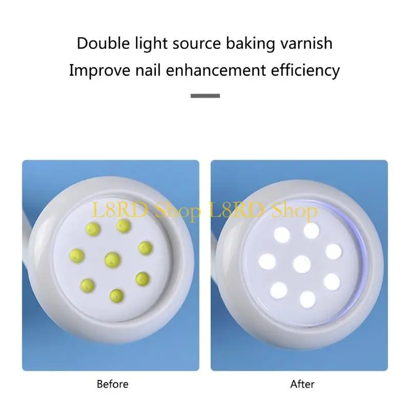 L8rd uv conduziu a lâmpada do prego, 36w secador unhas unhas gel polonês cura lâmpada rotatable luz do prego para casa diy