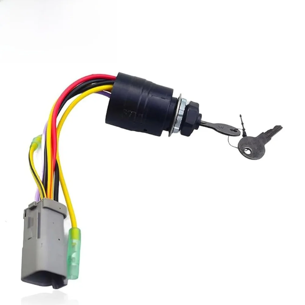 Ignition Switch 129572 for Marine Craft With 3 Position Function and 6 Pin Terminal Arrangement for Standard Boat Wiring