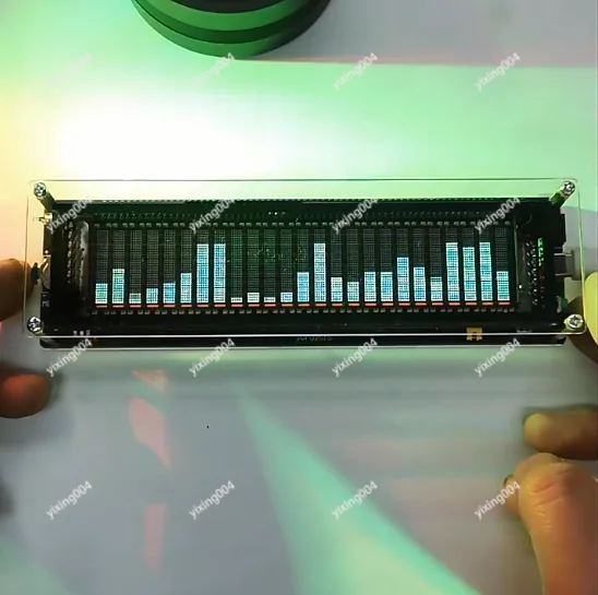VFD Audio Spectrum Analyzer Sound Control Speed Regulating VU Meter Module
