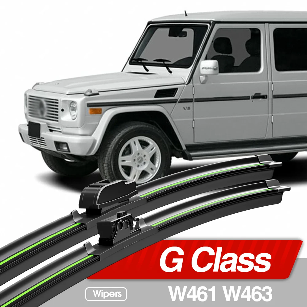 For Mercedes Benz G Class W461 W463 1989-2023 Front Windshield Wiper Blades 2pcs Windscreen Window Accessories 2012 2018 2020