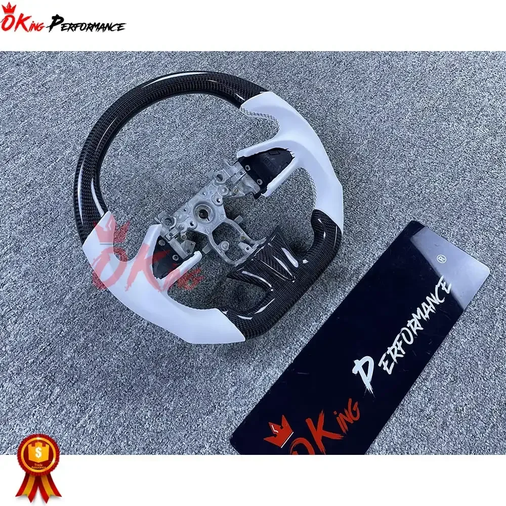 عجلة قيادة من ألياف الكربون مصنوعة حسب الطلب من OKing V1 لعام 2025 لسيارة إنفينيتي Q50 Q50S