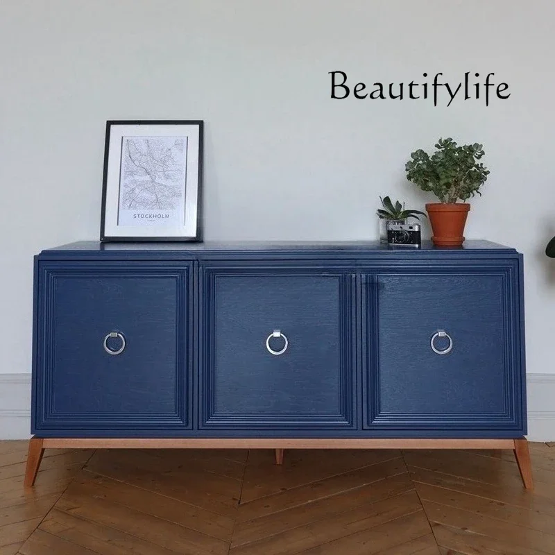 

WM French entrance cabinet, facing the door, solid wood living room, extremely narrow and ultra-thin American shoe cabinet