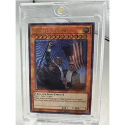 Yu Gi Oh Donald Trump UTR UR Ristampa inglese Giocattoli Hobby Hobby Oggetti da collezione Collezione di giochi Anime Carte