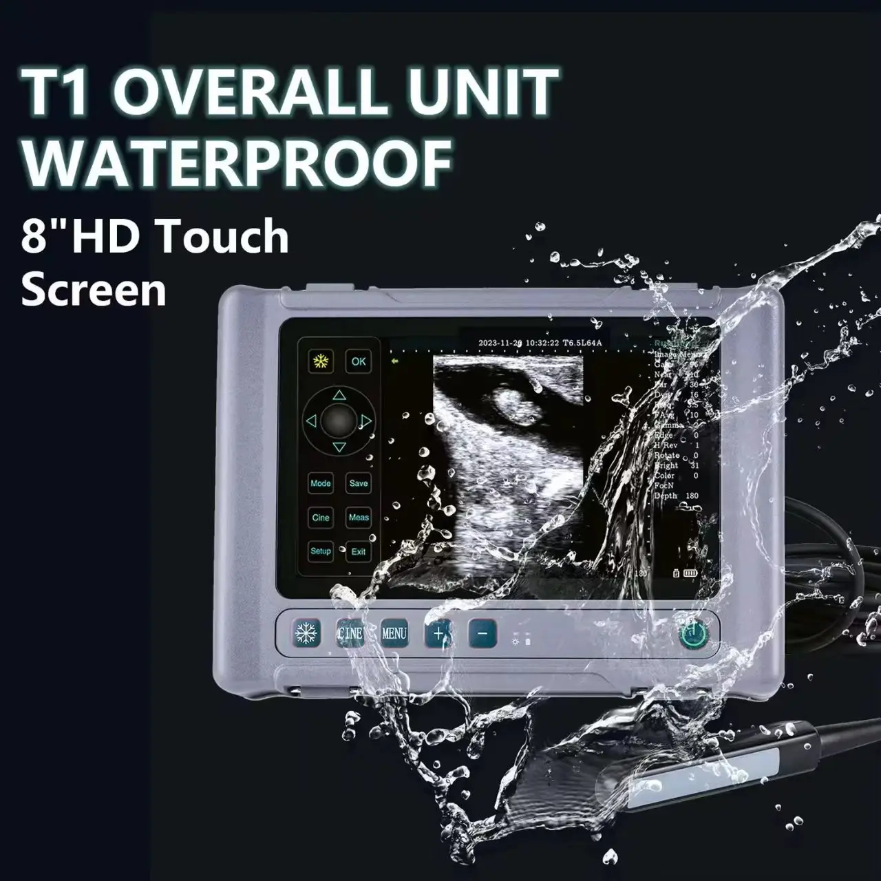 الماشية البيطرية للبطن الظهر الدهون بالموجات فوق الصوتية الطبيب البيطري الموجات فوق الصوتية الأغنام الحصان السونار الماسحات الضوئية مع مسبار خطي المستقيم