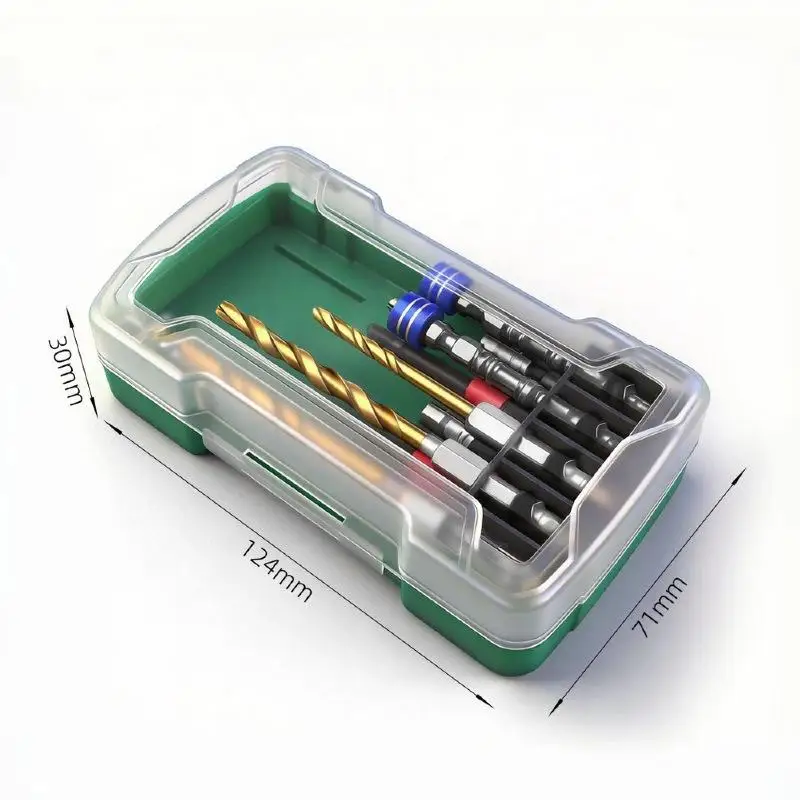 【BA】10PCS Fast Driving Impact Resistant Impact Bit Set Hex Shank S2 Steel Drill Bit Set Magnetic Hex Shank Bit Impact Driver