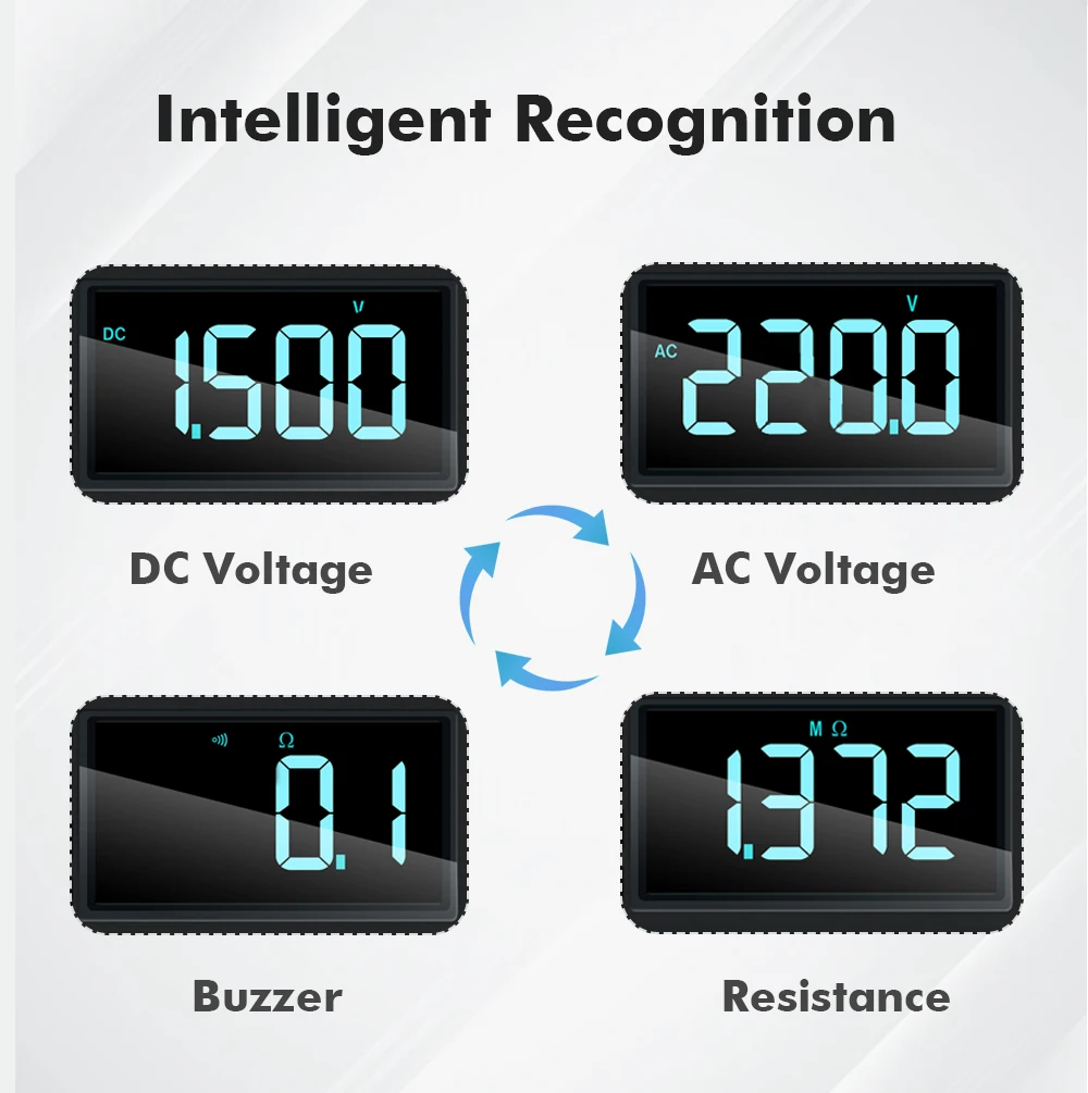 WINAPEX DC AC 0,1 mA Hochpräzises Zangenmessgerät True RMS Digitalmultimeter mit Stromleckerkennung von Haushaltsgeräten – Detail 7