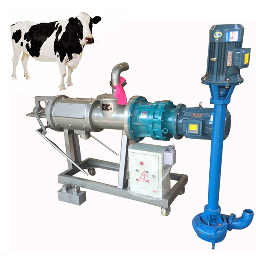 cow dung extractor farm manure dewatering machine