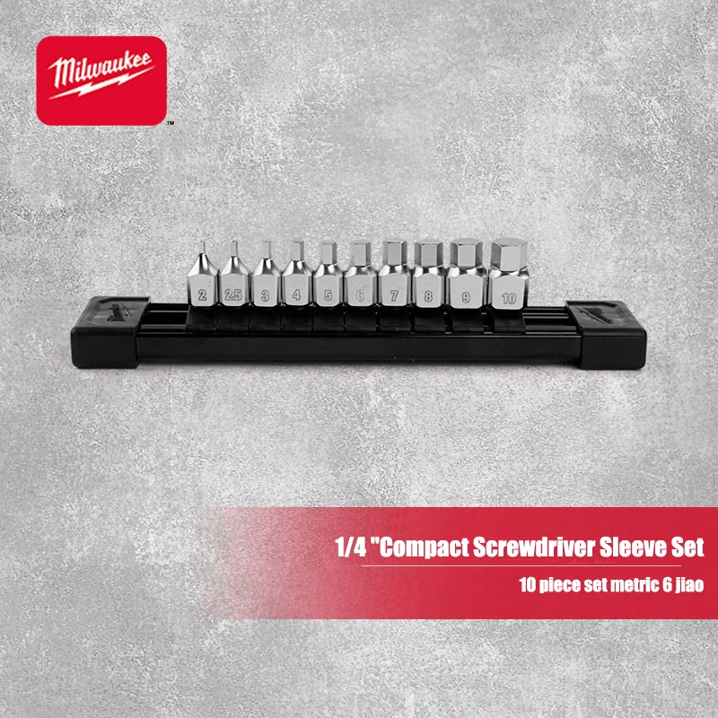 Milwaukee 10 Piece Compact 1/4