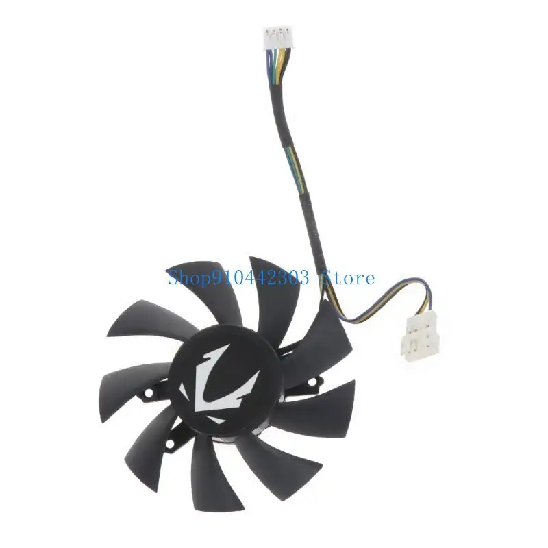652F 1/2 Pieces 75mm CF8015H12S 4Pin Graphics Card Cooling Fan For ZOTAC GAMING GeForce 1660 SUPER VGA Cooler