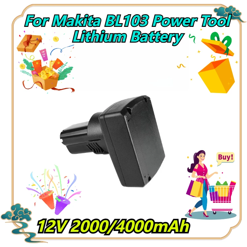 

12V 2000/4000mAh For Makita BL103 Power Tool Lithium Battery
