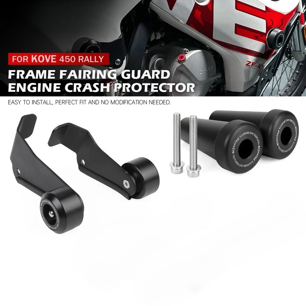 

For KOVE 450 Rally Motorcycle Frame Fairing Crash Slider Engine Front Fork Axle Slider Rear Swingarm Protector Colove 450 Rally