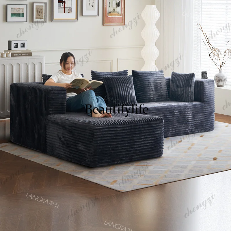 A73  Living Room Fabric Compressed Sofa Lounge Daybed L Shape Bedroom Sofa Bed Couch Recliner Divano Da Soggiorno