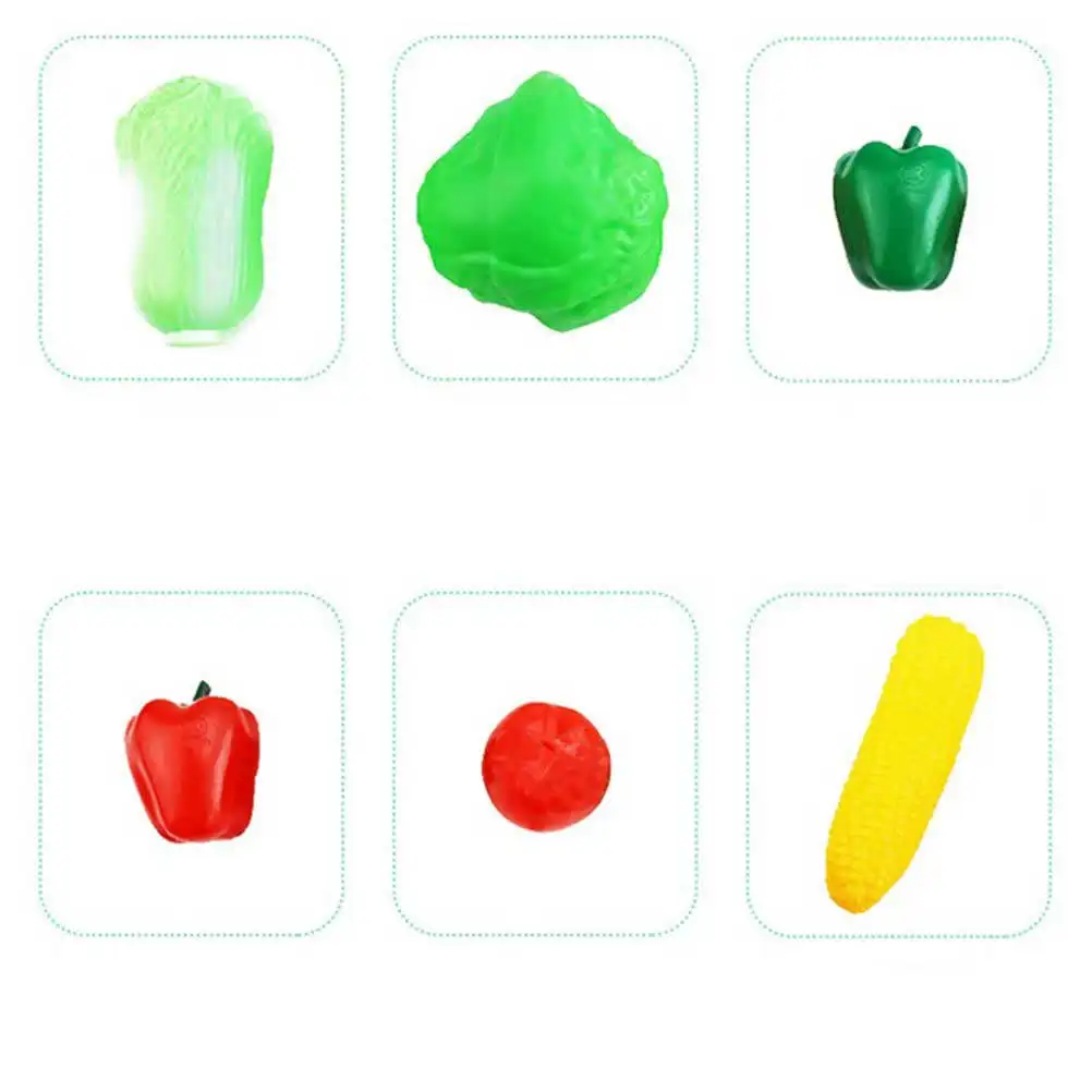 1セットのリアルなシミュレーション野菜セット、プレミアム再利用可能な装飾品、キッチン、ホームオフィス、スーパーマーケット、教育用ロールプレイに最適