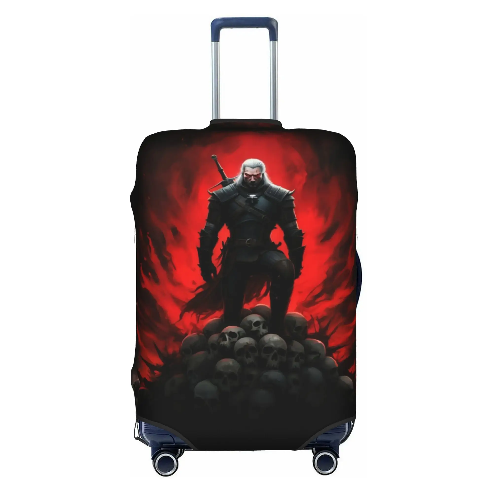 Action The Witcher Game  Luggage Cover Fashion Role Playing  Suitcase Protector Covers Suit For 18-32 inch