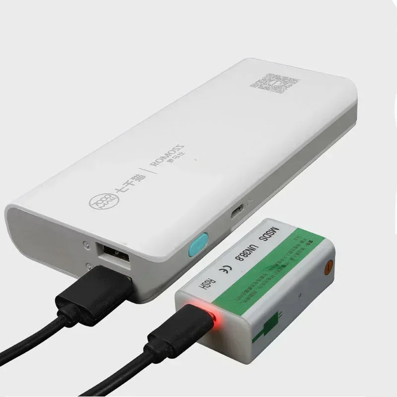 9V battery 5500mAh li-ion Rechargeable battery Type-C Battery 9v for Multimeter Microphone Toy Remote Control fast charging