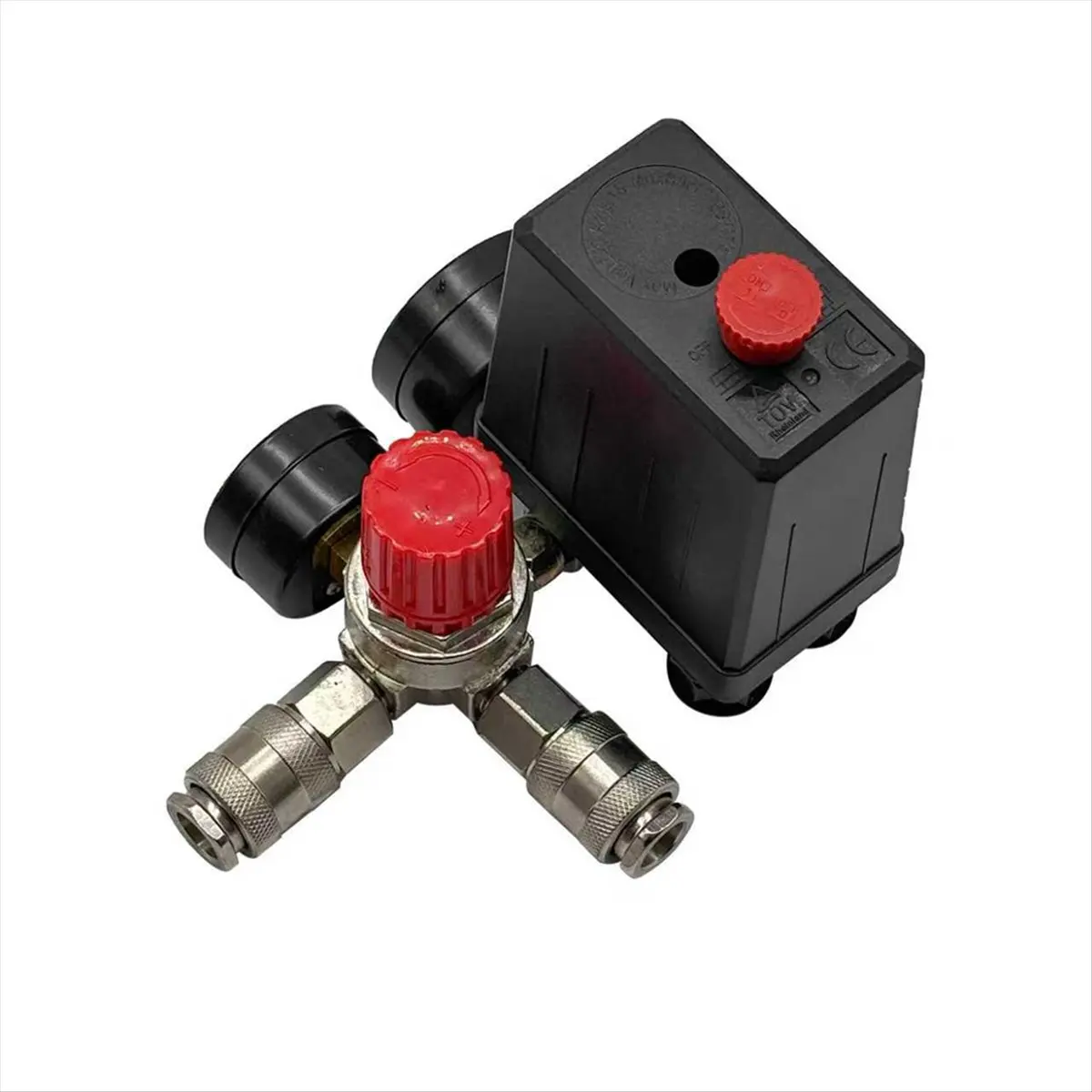 

NEW Air Compressor Pressure Switch Air Compressor Pressure Switch Control Valve Regulator with Gauges Air Compressor Valve