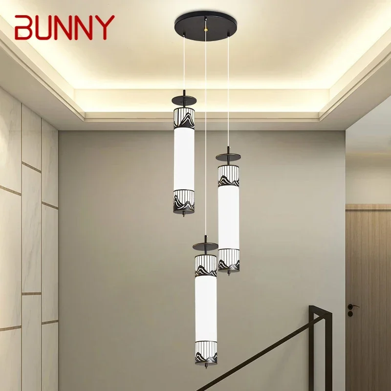 BUNNY Contemporary LED Pendant Lamp Modern Art Dining Room Bedroom Study Bar Hotel Villa Cafe Home Corridor Chandelier