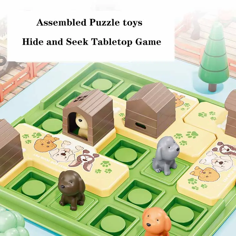 New Hide and Seek Toys Creative Puppy Breakthrough Spatial Planning Logical Thinking Training Puzzle Assembled Desktop Toys