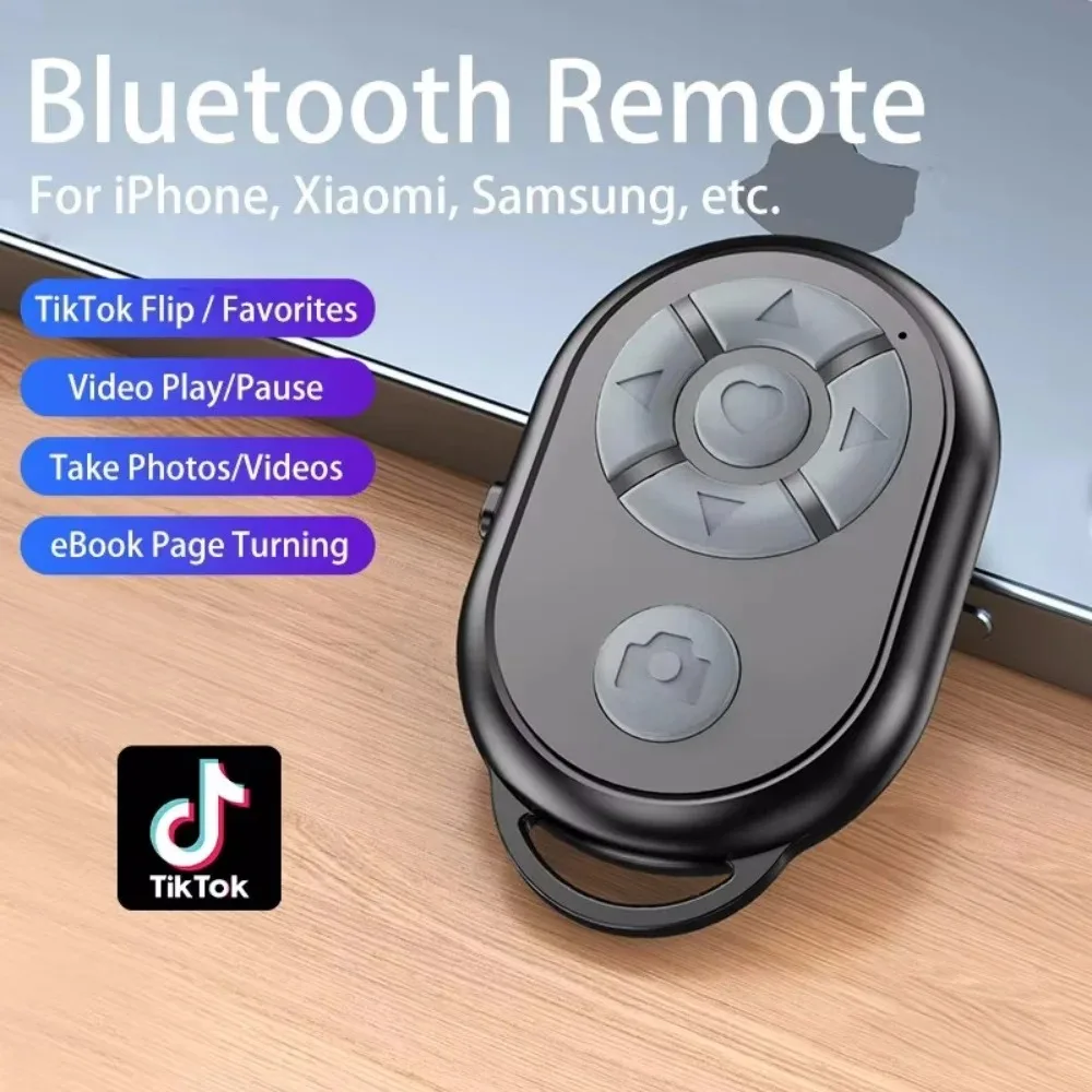 Bluetooth Remote for iPhone Xiaomi IOS Android Phone Universal Remote Control Selfie Stick Bluetooth Camera Controller