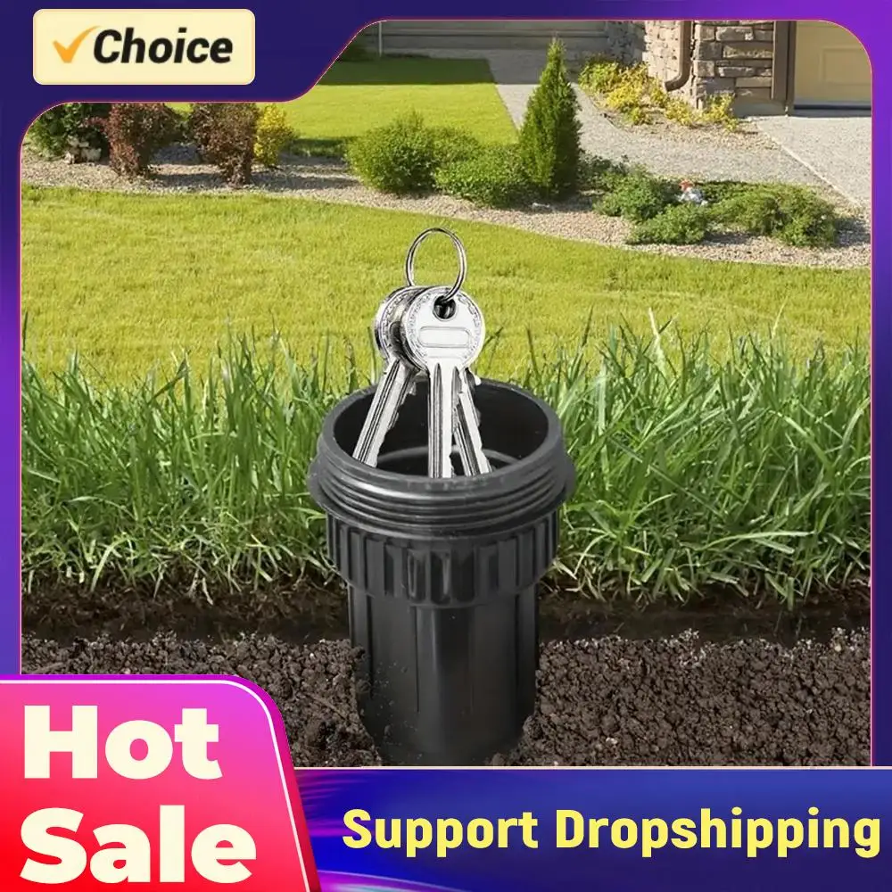 

Скрытый ящик для ключей Sprinkler Key Cash Hider Holder для сада и двора, легко встраиваемый в землю.