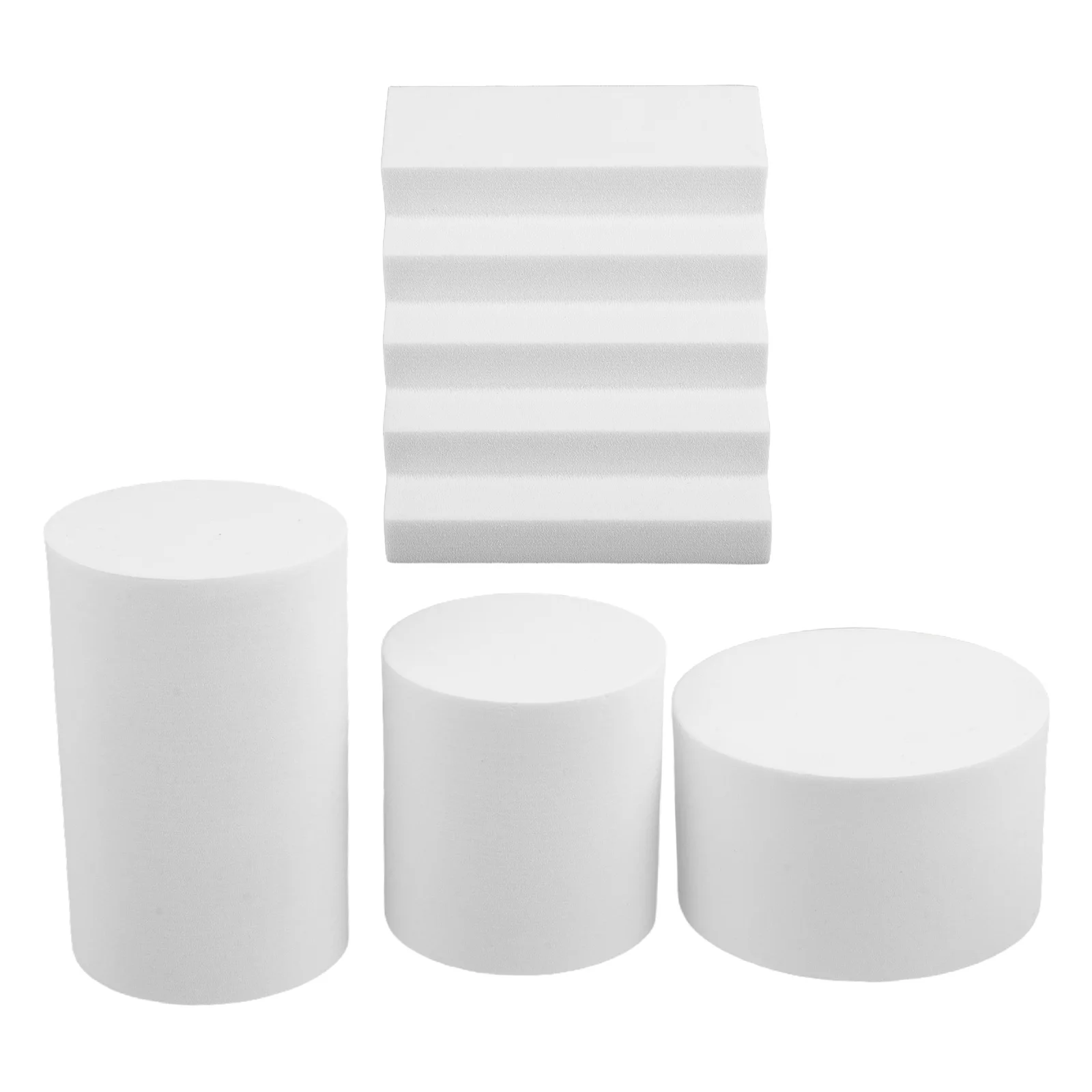 

1 Set Photography Background Decor Product Photography Props Geometric Cubes Sculpture Modeling Foam Cylinders Floral Craft Foam