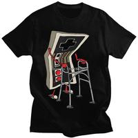 Old School Video Game T Shirt Arcade 80s Retro Designer Graphic T-Shirts Streetwear 1Cotton Vintage Tees Oversize Streetwear