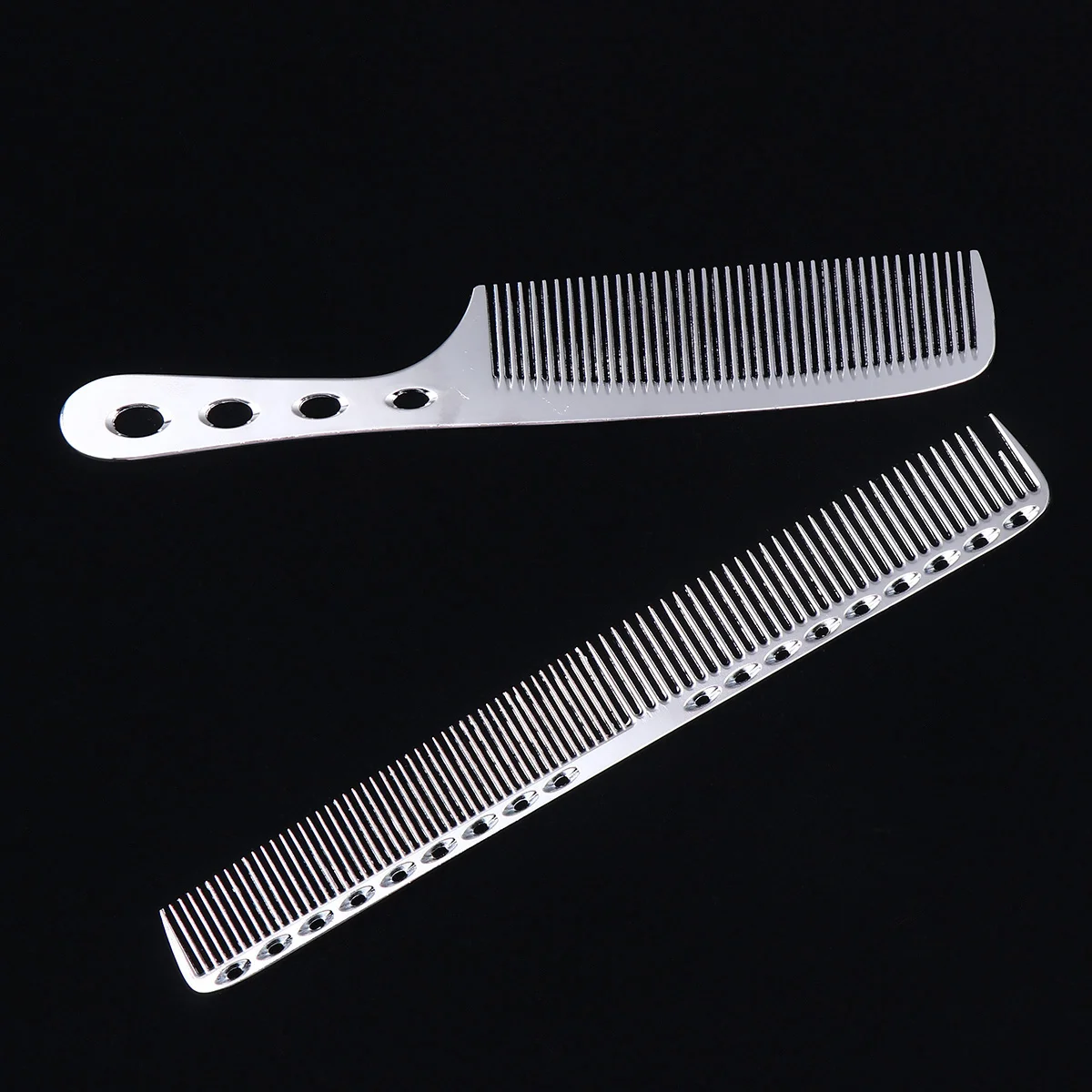 2 Pcs Hair Spary Comb Hairdressing Accessories for Women Man Fork Stainless Steel