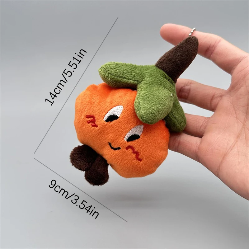 Porte-Clés Kawaii en Peluche Orange Mandarin Doux, Pendentif, Bibelot de Bricolage, Jouets pour Enfants, Sac, Accessoires de Voiture, 14cm, Nouvelle Collection 2023