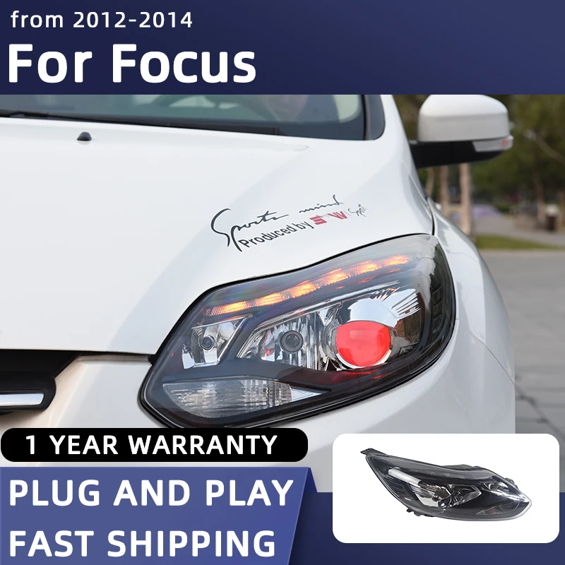 

Car Styling Headlights for Ford Focus LED Headlight 2012-2014 Head Lamp DRL Signal Projector Lens Automotive Accessories