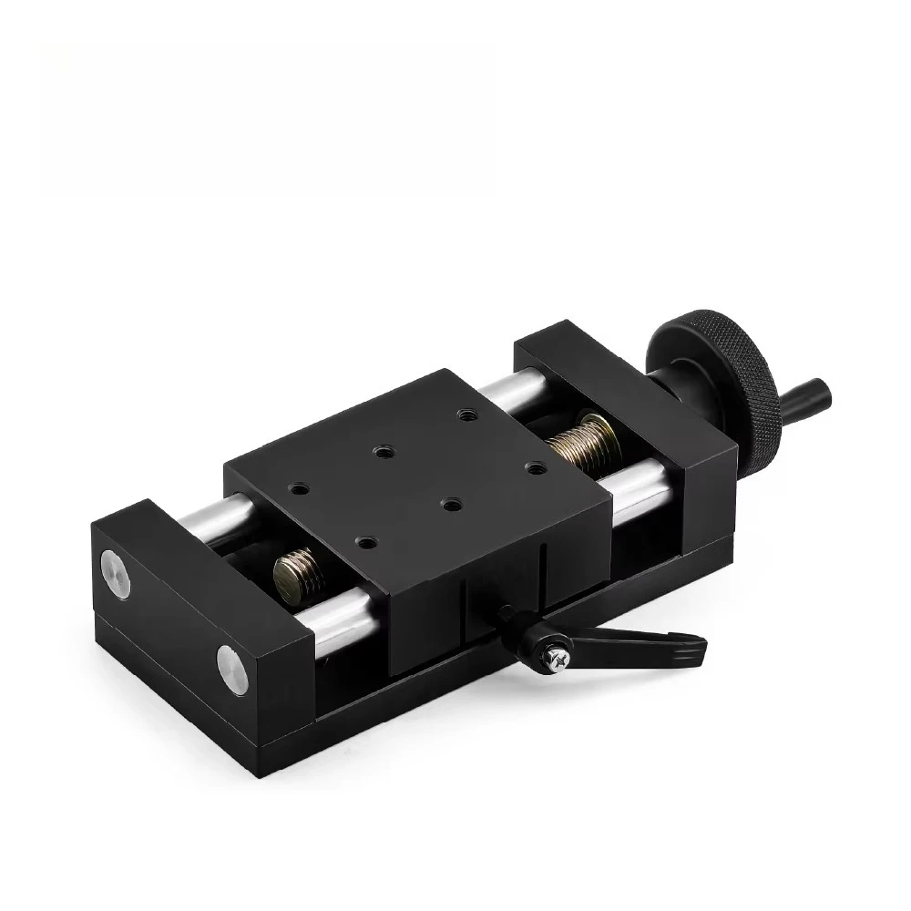 KTX-L50 High Precision X-Axis Milling Machine Positioning Stage 80x80mm Travel 2mm Per Knob Rotation Easy Adjustment