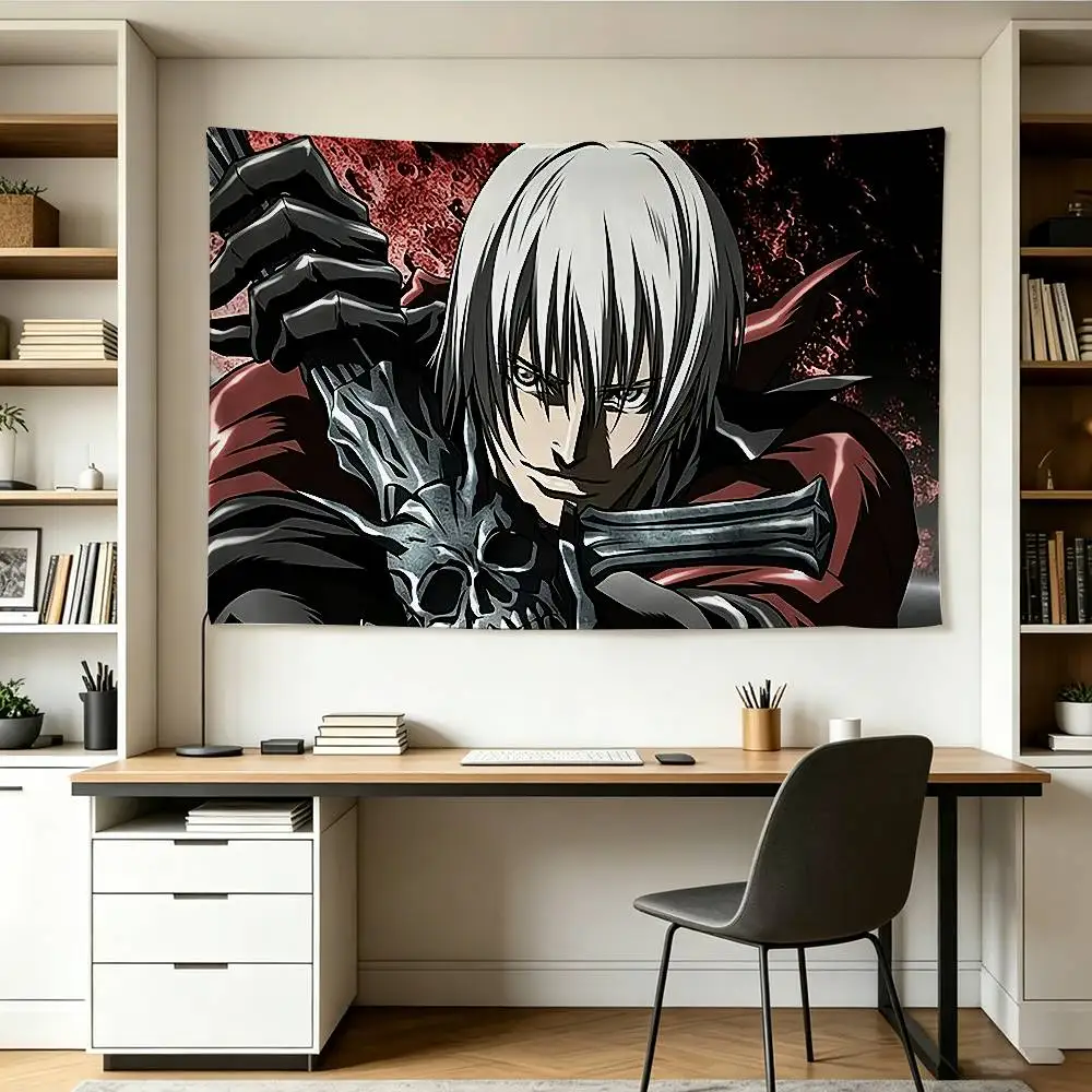 COOL D-Devil M-May Cry   Flags Wall Hanging Background Art Banner for Bedroom Home Outdoor Decor