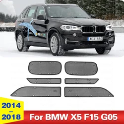 High-end Upgrade Front Grille Insert Net Anti-insect Dust Garbage Inner Cover Protective Mesh For BMW X5 F15 G05 2014-2018
