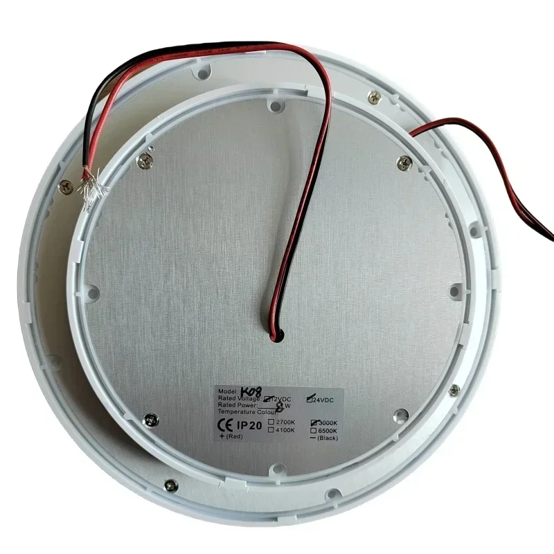 Flush Mount 12V LED Ceiling Lights for Trailer Ultra Thin Puck Down Light 24 Volt Caravan RV Boat Interior Dome Lighting