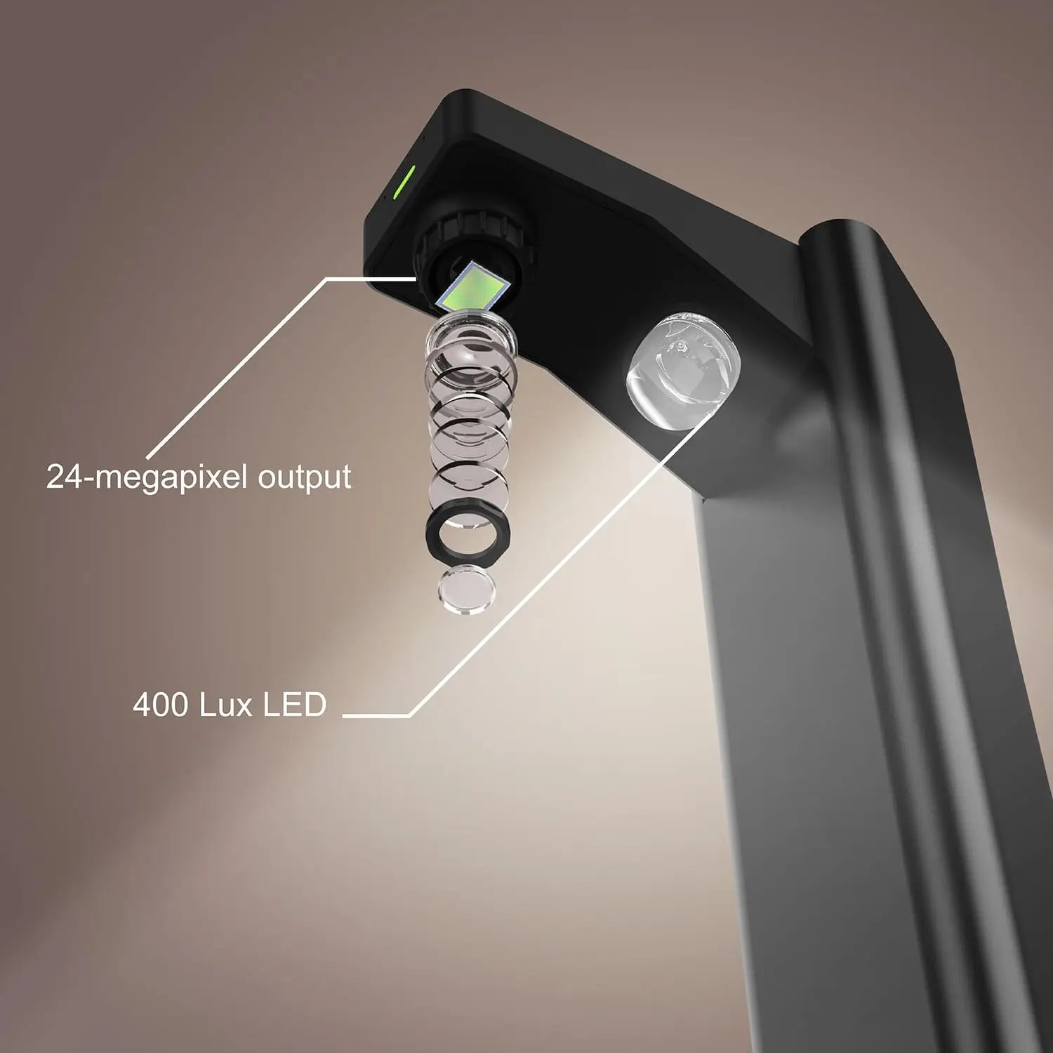 Innovative Book Scanner, 24MP Document Camera with Asymmetrical Lighting Tech, A3 Document Scanner, OCR Auto-Flatten & Deskew