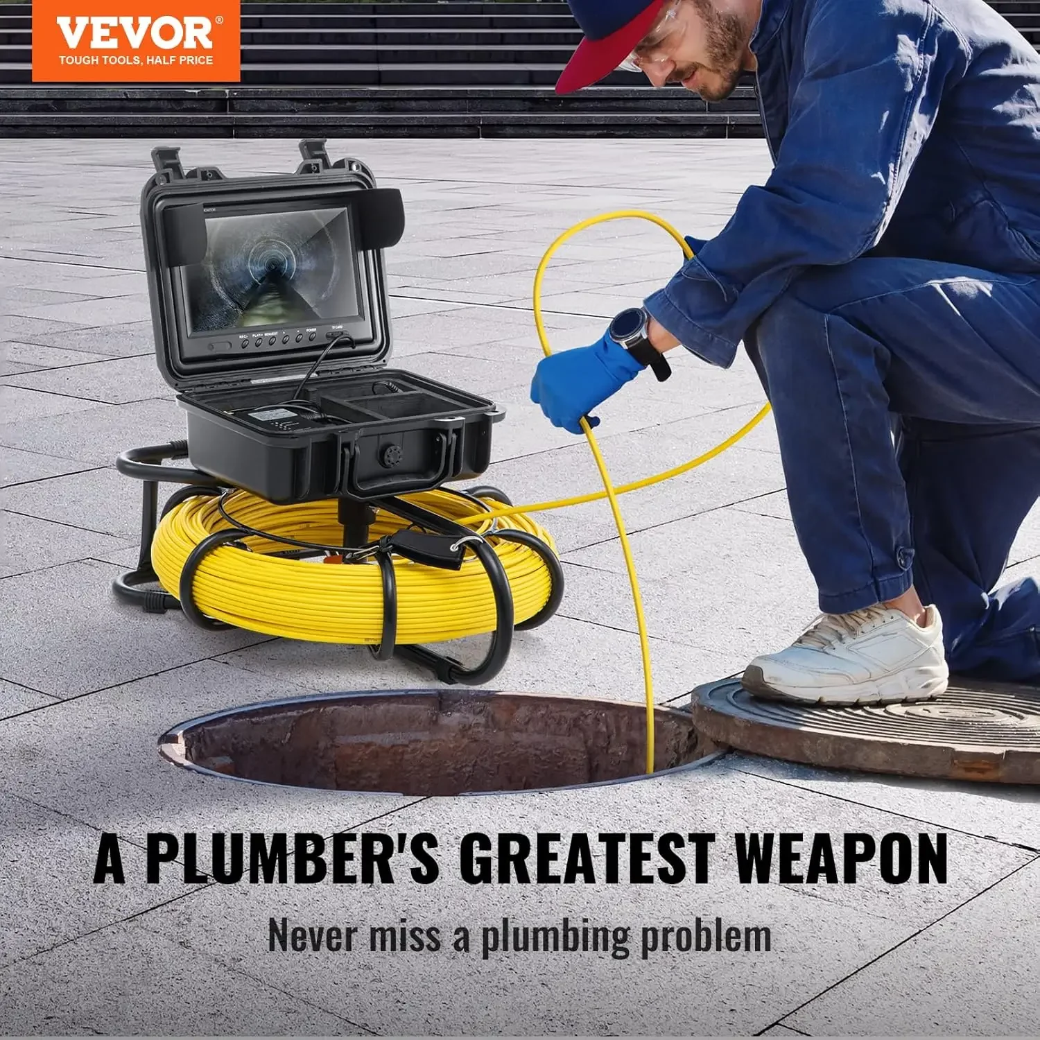 Sewer Camera, 393 ft/120 m, 9