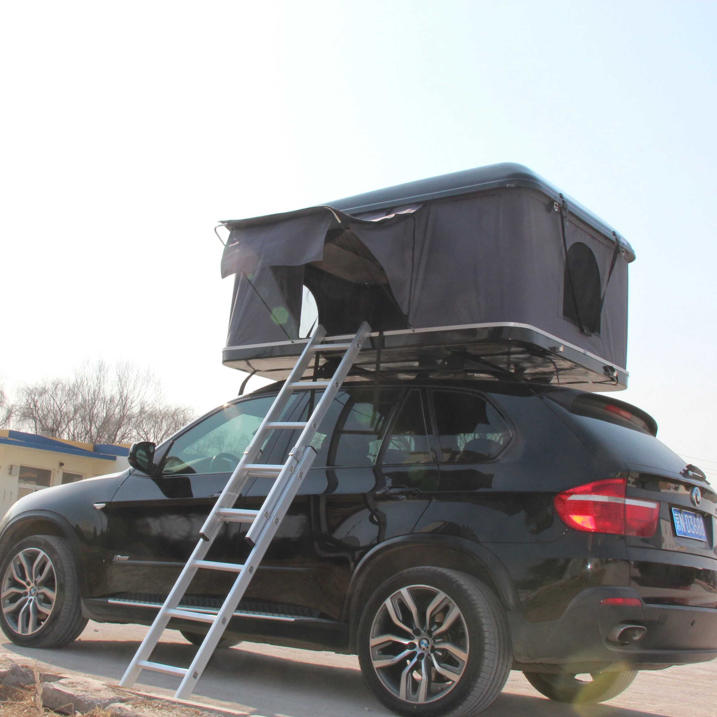 4x4 Fiberglass Cheap SUV Truck Car Folding Camping Hard Roof Top Tent for Sale