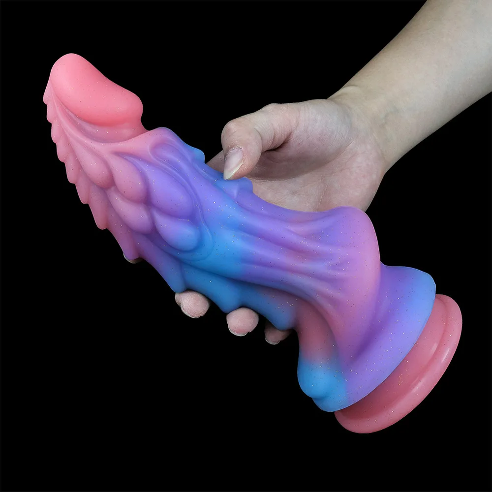 Fluorescent Bad Dragon Dildo Huge Luminous Dildos for Woman Silicone Suction Cup Dog Anal Plugs Masturbator Sex Toys for Couples