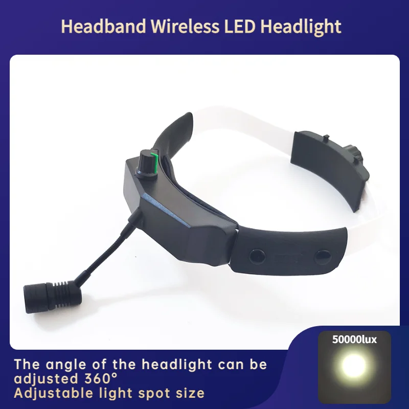 3W Built-in Battery 360° Angle Adjustable LED Headlight High Intensity Dentistry Operation Wireless Medical Headlamp(TD-V05B-H)