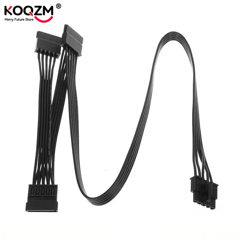 5Pin 1 To 3 SATA 15Pin Female PSU Power Supply Cable For Cooler Master GM Series G750M G650M G550M Modular Extension Cable
