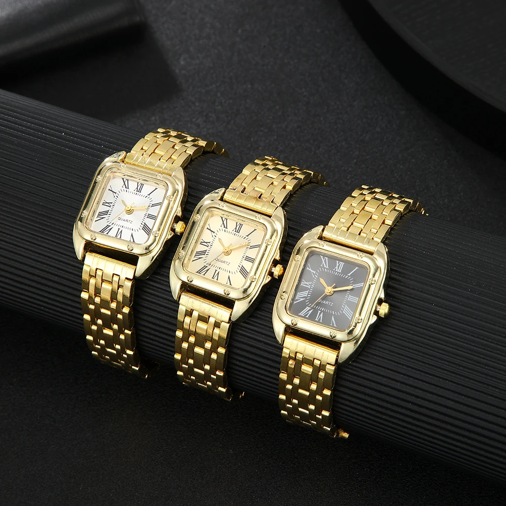 ساعة كوارتز رجالية كاجوال خفيفة فاخرة ومتوافقة مع سوار فولاذي من Golden Business، مناسبة لهدايا عيد الميلاد والهالوين #1