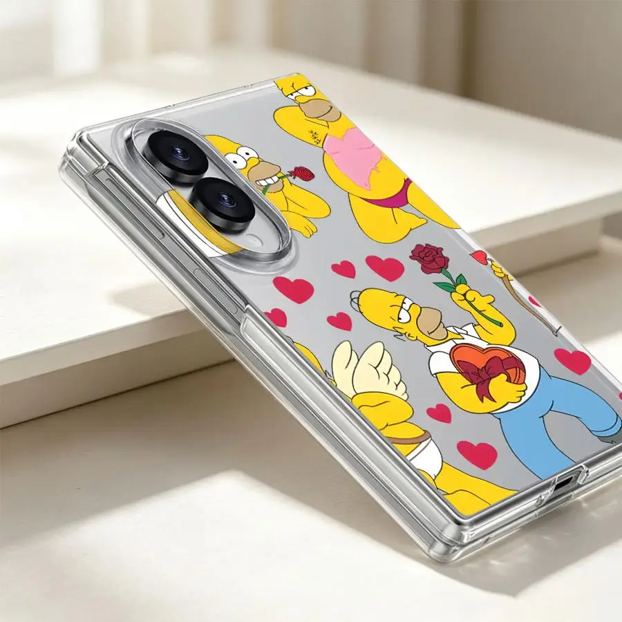 Case for Samsung Galaxy Z Fold 8 Ultra ZFold5 ZFold6 Z Fold 7 6 5 4 3 ZFold7 ZFold3 ZFold4 Transparent Soft Phone Cover Cute The