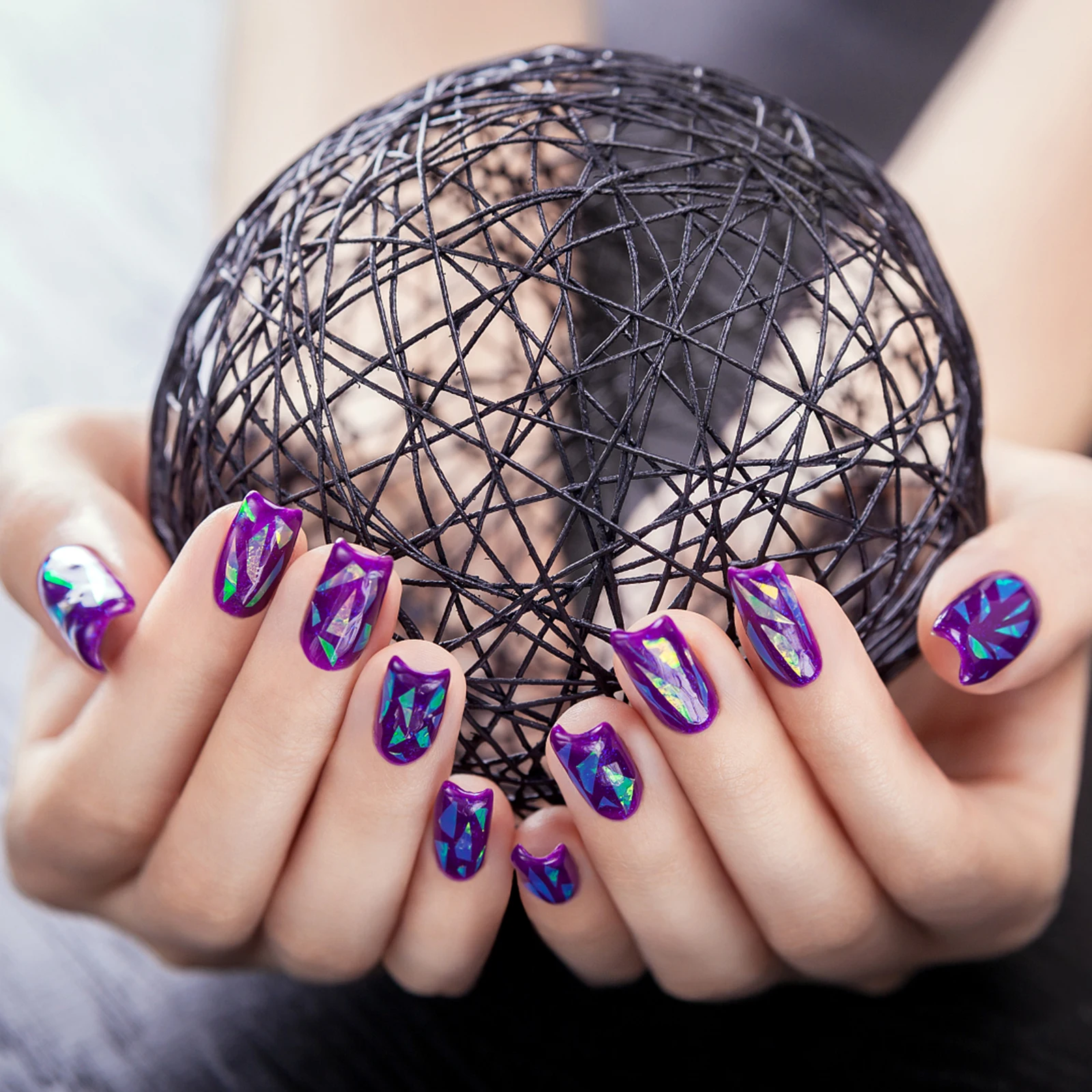 

14 Boxes Nail Art Stickers Brand Parts Logo Seal Corpse Bride Holographic Glitter Sparkle Decorations Decals Trendy