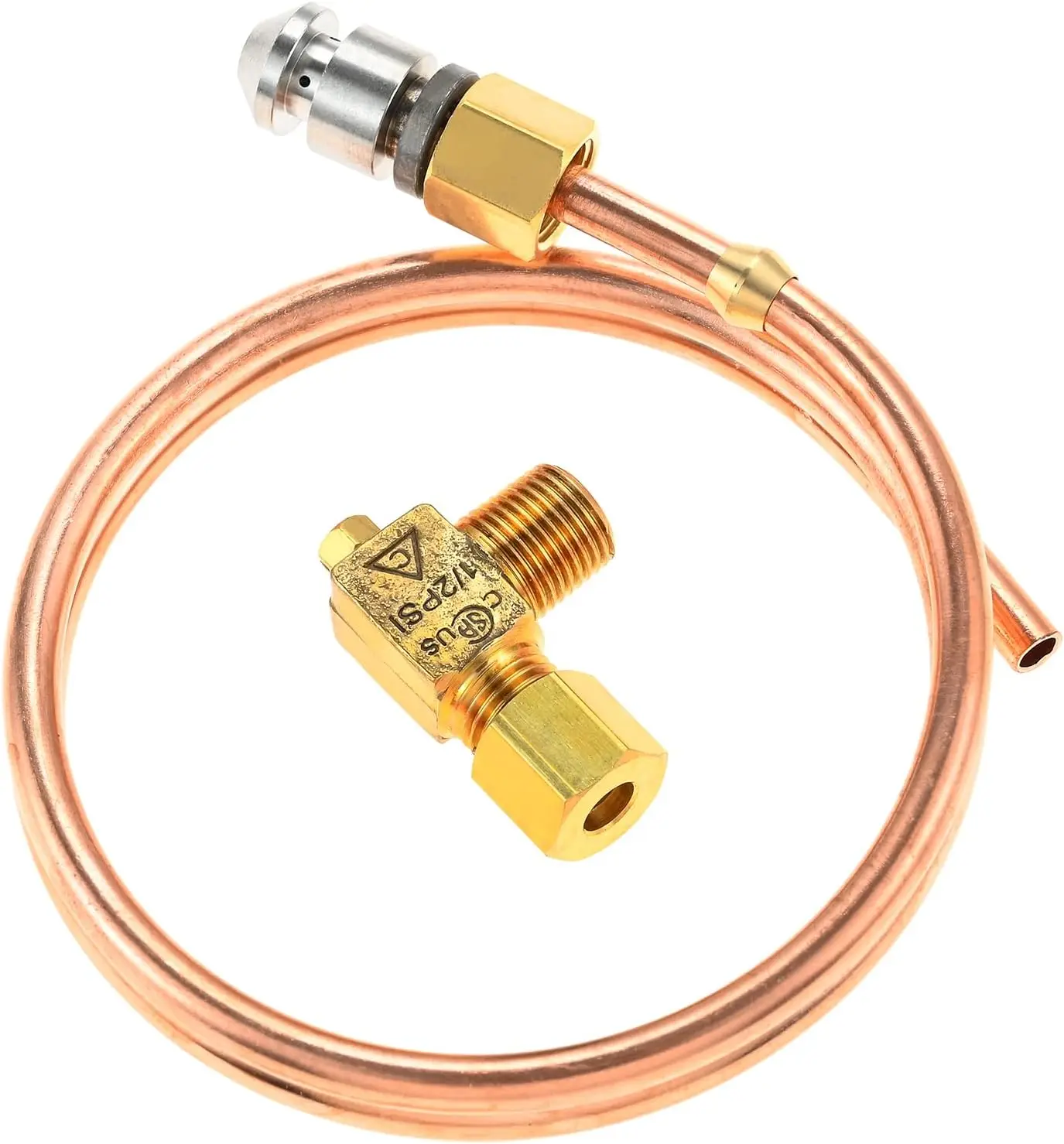 Pilot Tube 3/16' ODX20' Copper Pipe Compatible with Tri Star Manufacturing 2065643 Pilot Adjusting/Vulcan 00-719193 Pilot Valve