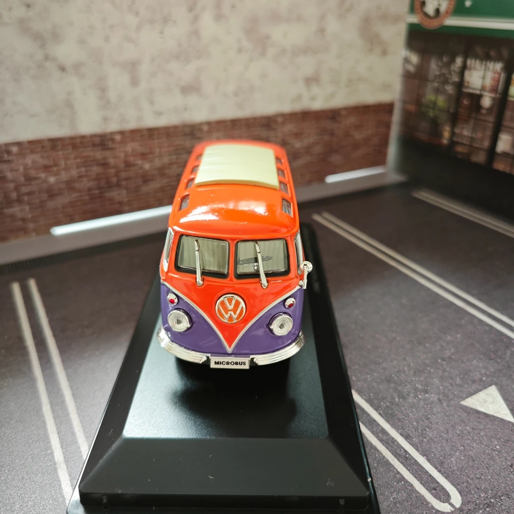 1:43 1962 volkswagen microbus model car bus  Alloy Model Collection Display Static Decoration