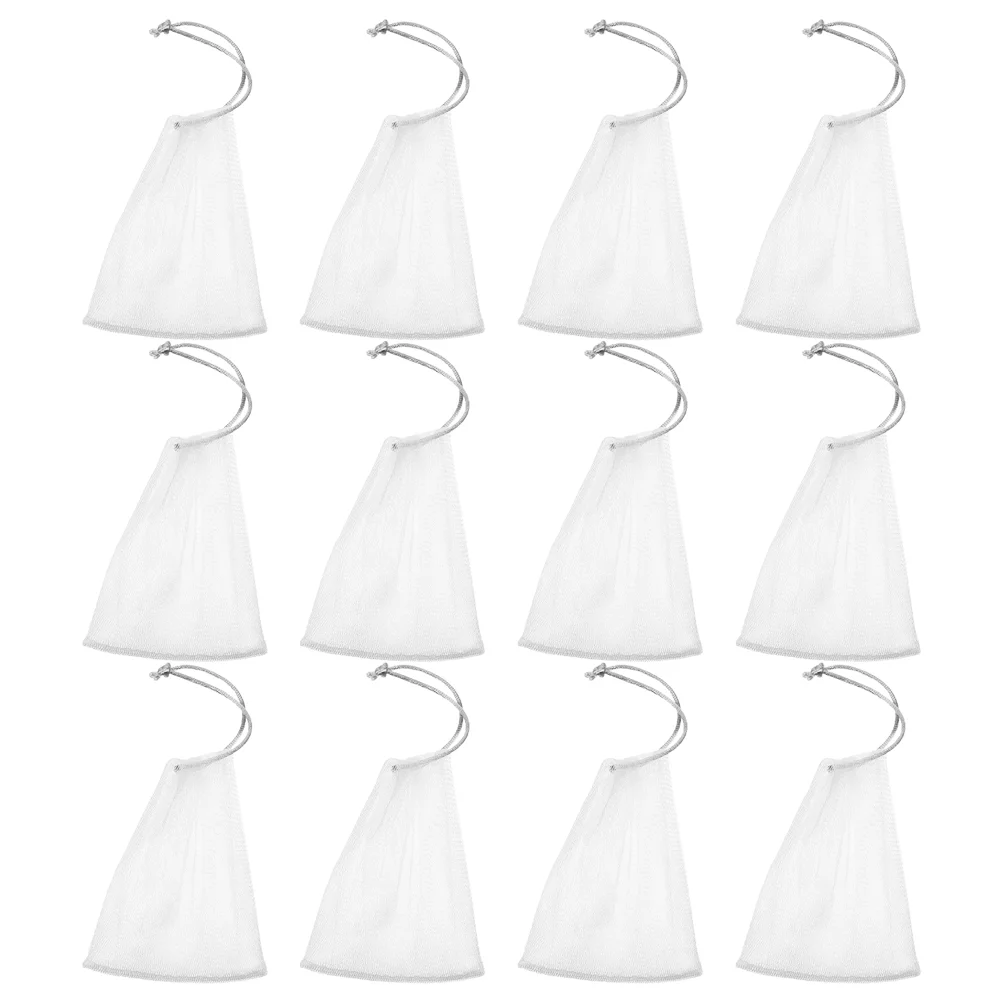 

30 Pcs Soap Net Home Accessory Accessories Multi-function White Drawstring Pouch